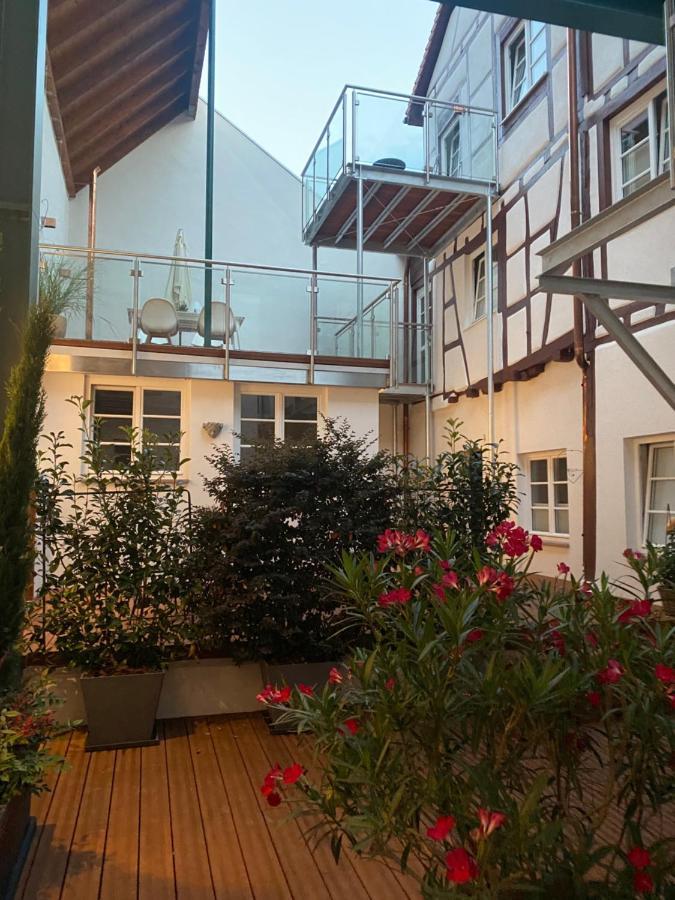 Das Schiefe Haus- Wohnung "Nibelungen" Heppenheim  Exteriér fotografie